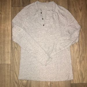 Men’s J Crew Mercantile Grey Henley Shirt